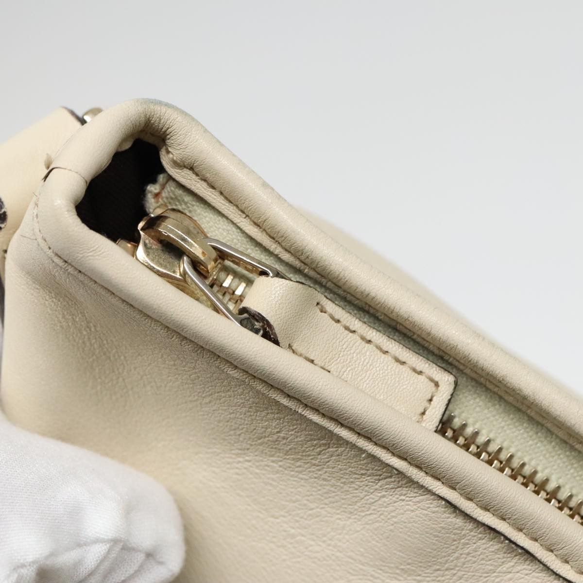 Gucci Abbey Beige Leather Shoulder Bag (Pre-Owned) Size ONE SIZE - 11 Thumbnail