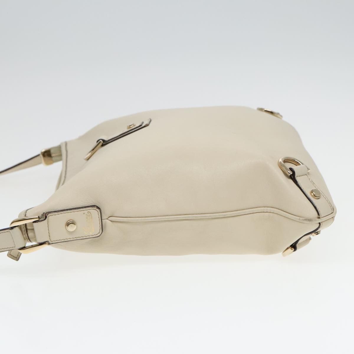 Gucci Abbey Beige Leather Shoulder Bag (Pre-Owned) Size ONE SIZE - 3 Thumbnail