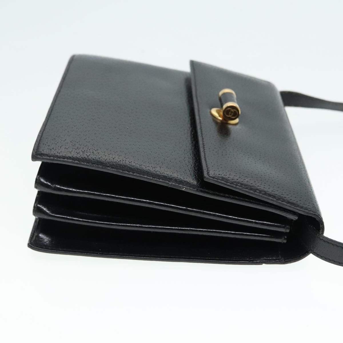 Gucci Black Leather Shoulder Bag (Pre-Owned) Size ONE SIZE - 3 Thumbnail