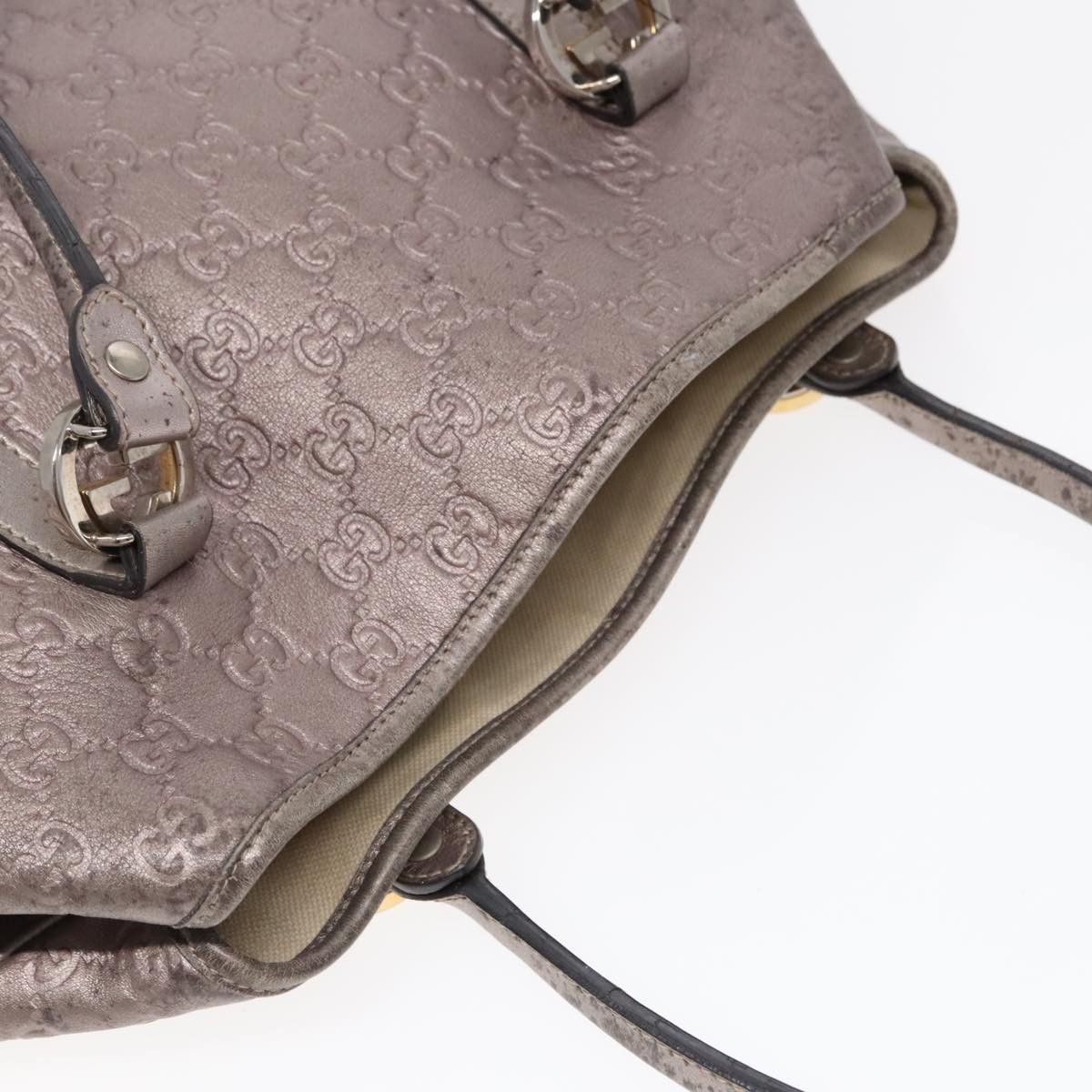 Gucci ssima Silver Leather Tote Bag (Pre-Owned) Size ONE SIZE - 16 Thumbnail
