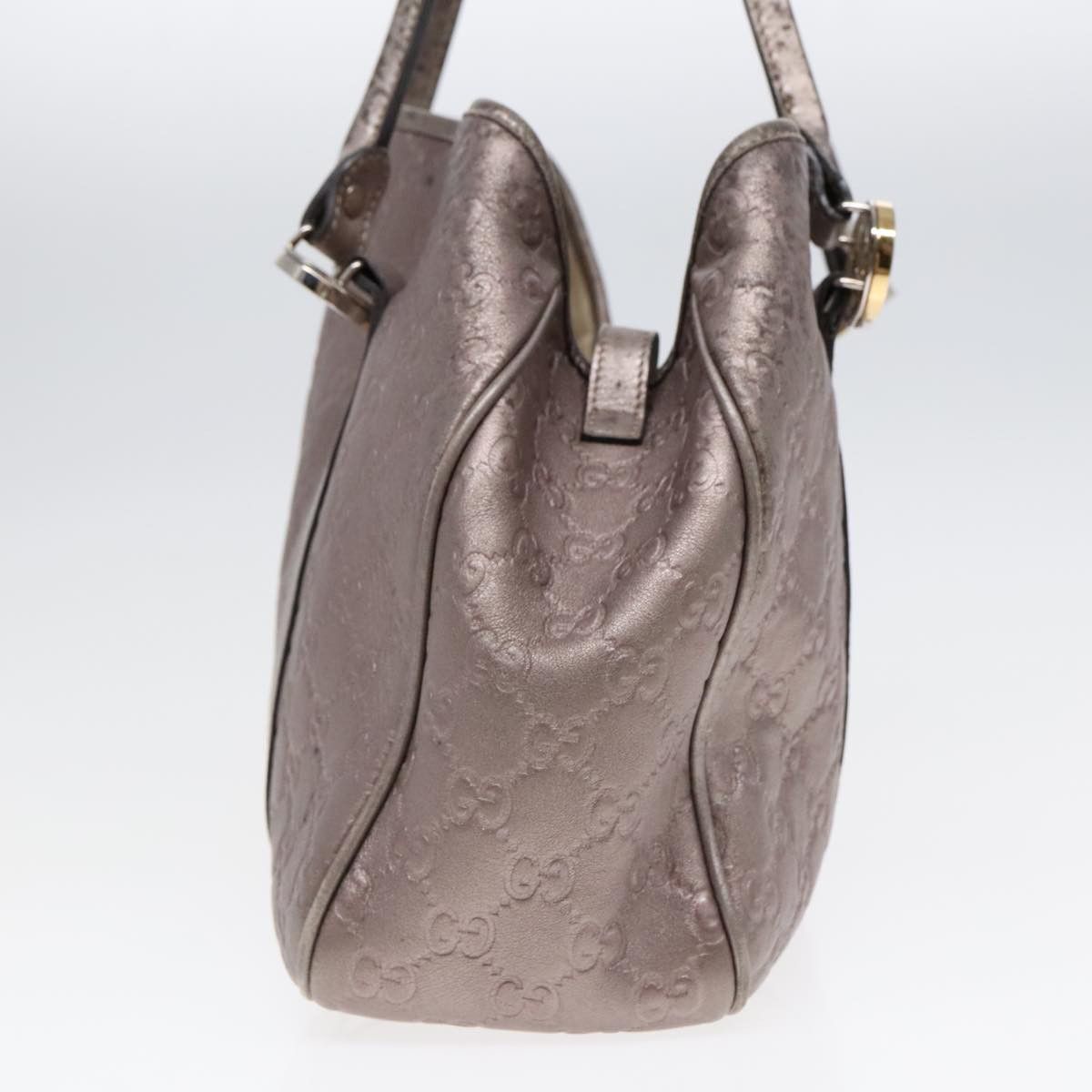 Gucci ssima Silver Leather Tote Bag (Pre-Owned) Size ONE SIZE - 4 Thumbnail