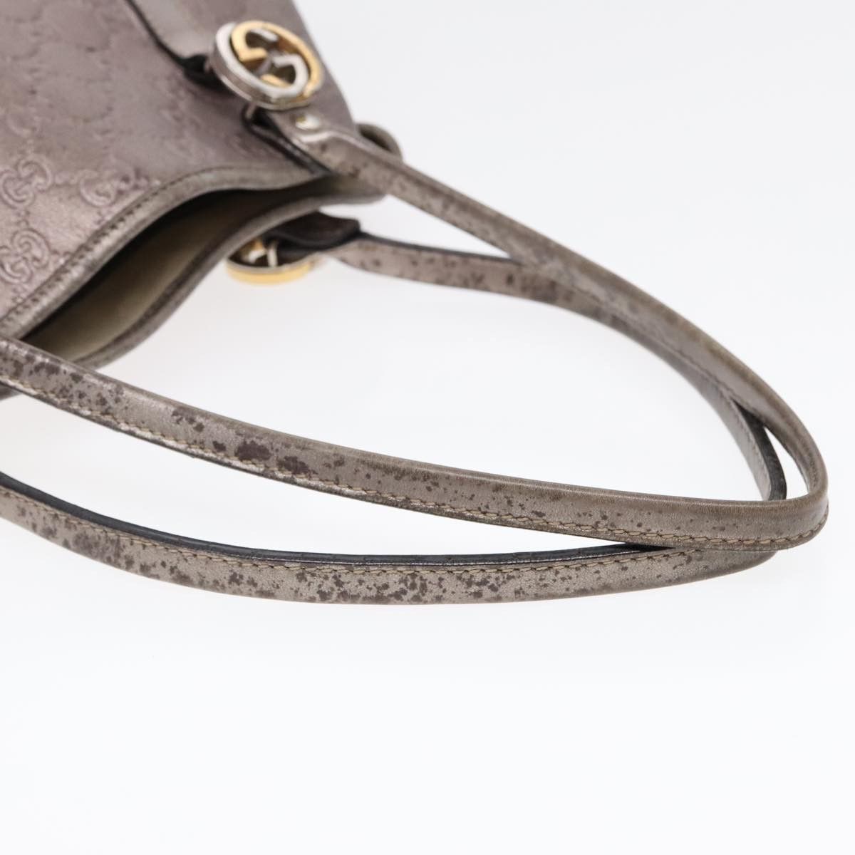 Gucci ssima Silver Leather Tote Bag (Pre-Owned) Size ONE SIZE - 5 Thumbnail