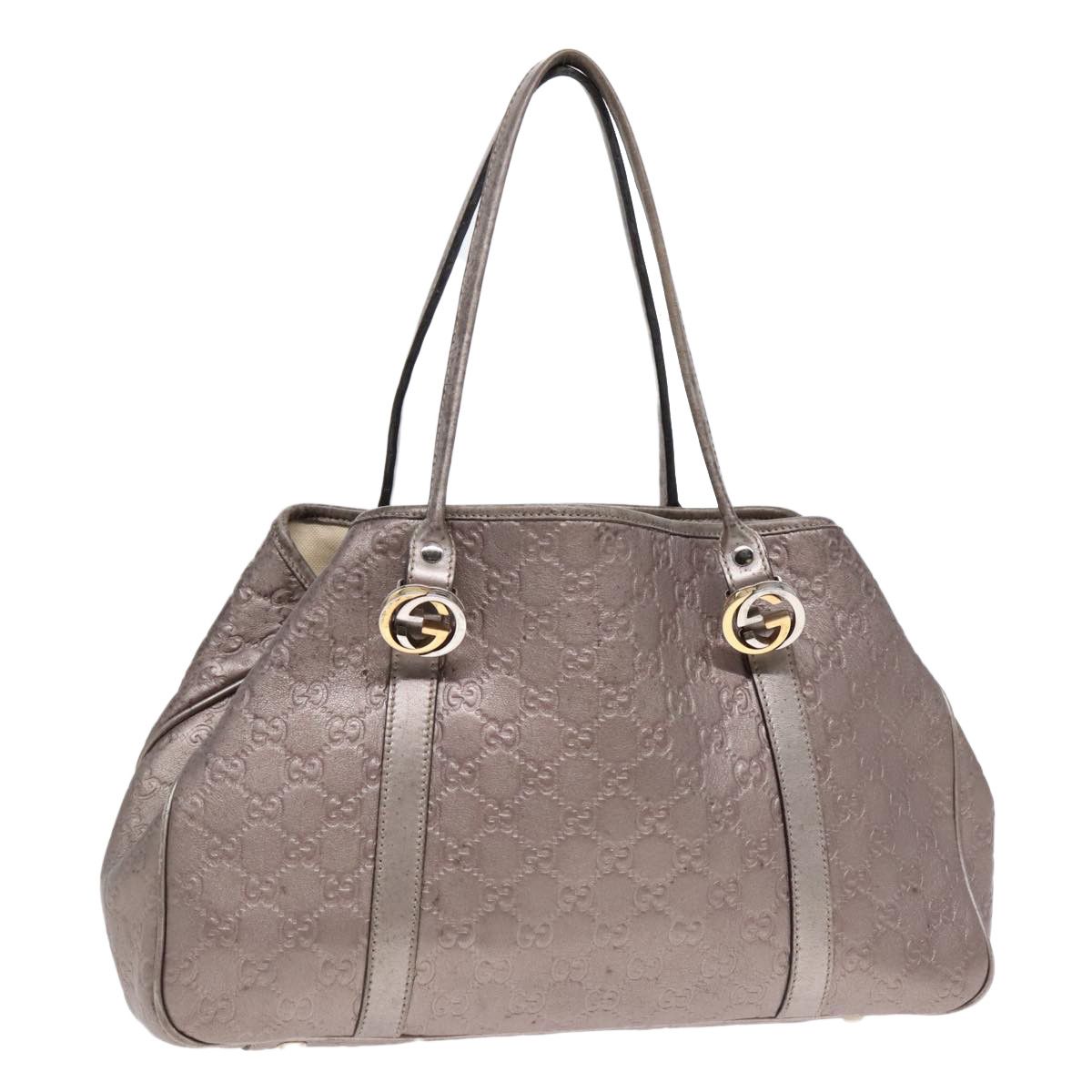 Gucci ssima Silver Leather Tote Bag (Pre-Owned) Size ONE SIZE - 15 Thumbnail