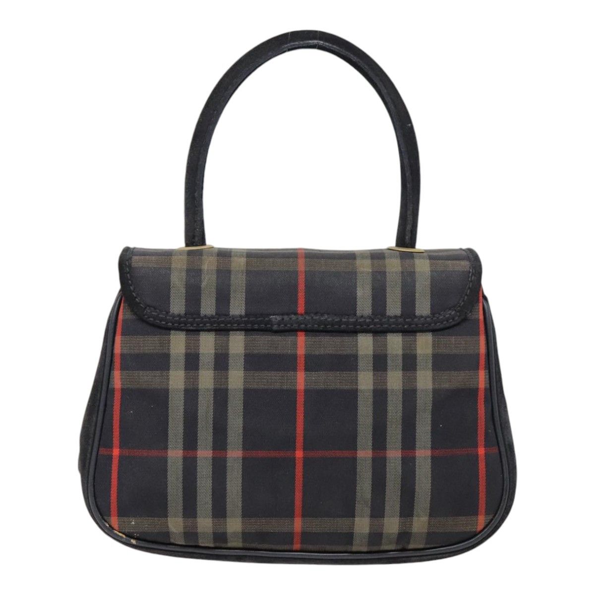 Burberry Nova Check Navy Canvas Handbag (Pre-Owned) Size ONE SIZE - 2 Thumbnail
