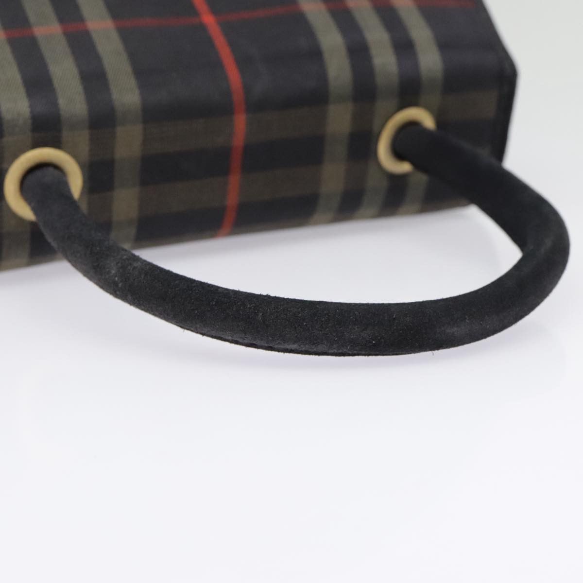 Burberry Nova Check Navy Canvas Handbag (Pre-Owned) Size ONE SIZE - 5 Thumbnail