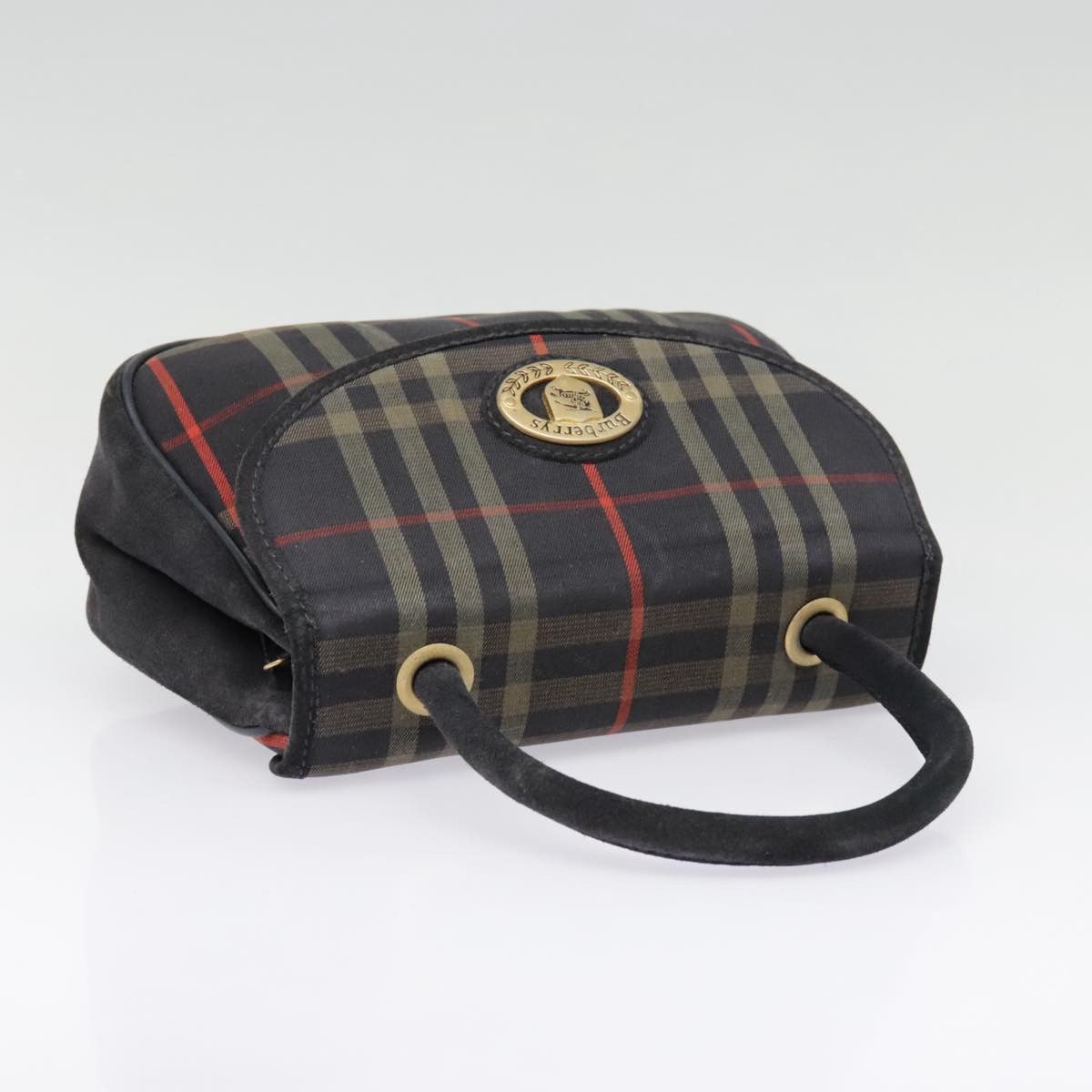 Burberry Nova Check Navy Canvas Handbag (Pre-Owned) Size ONE SIZE - 19 Thumbnail