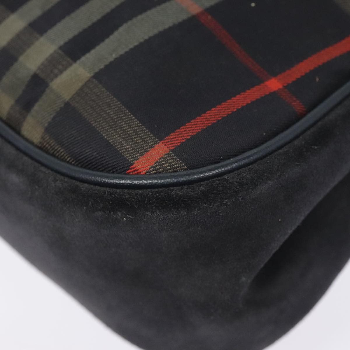 Burberry Nova Check Navy Canvas Handbag (Pre-Owned) Size ONE SIZE - 10 Thumbnail