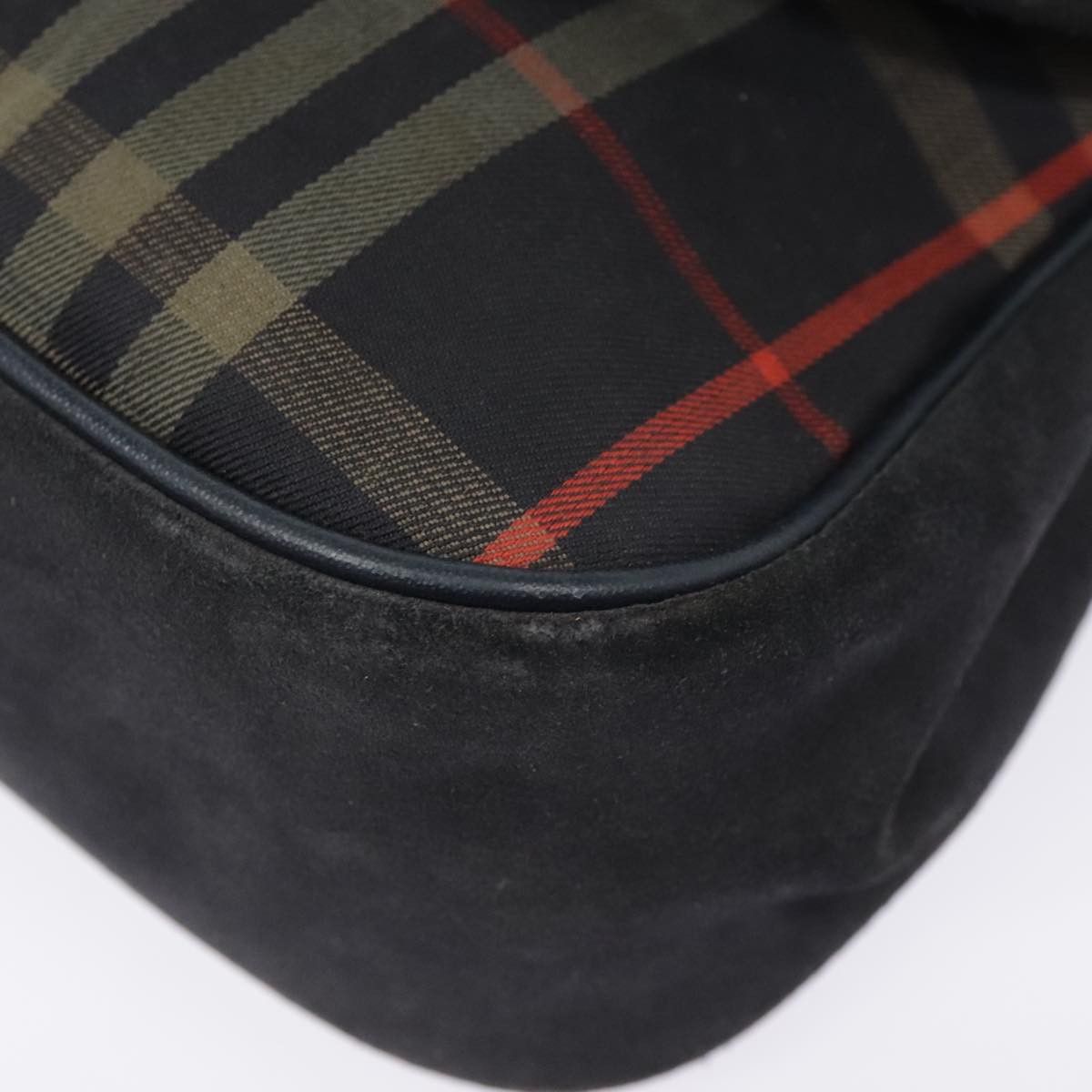 Burberry Nova Check Navy Canvas Handbag (Pre-Owned) Size ONE SIZE - 8 Thumbnail