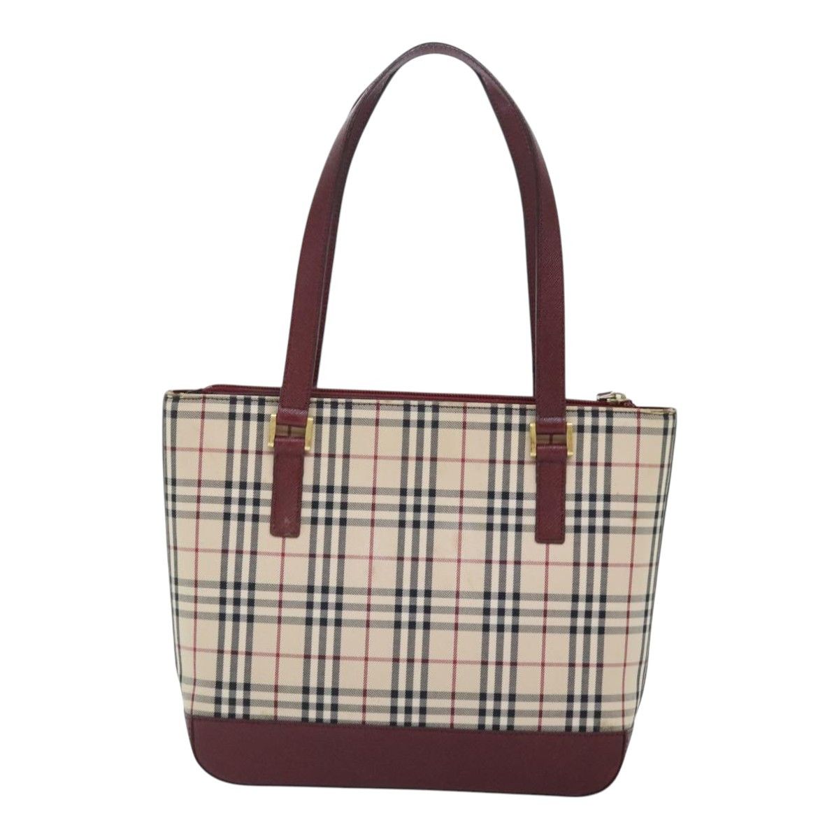 Burberry Nova Check Beige Canvas Tote Bag (Pre-Owned) Size ONE SIZE - 2 Thumbnail