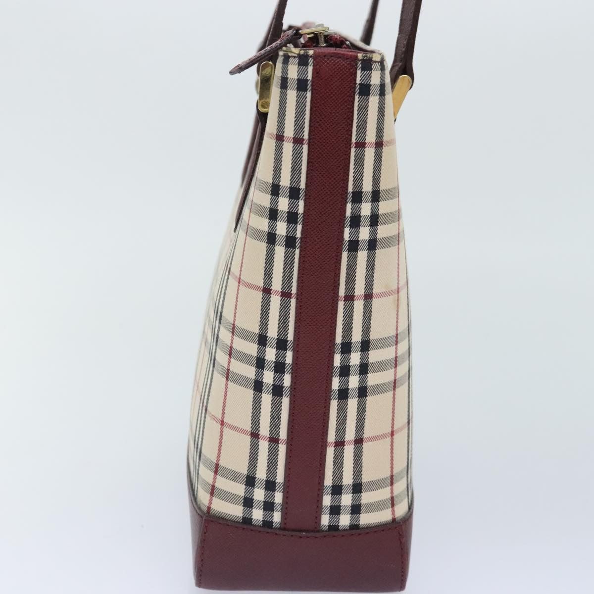 Burberry Nova Check Beige Canvas Tote Bag (Pre-Owned) Size ONE SIZE - 3 Thumbnail