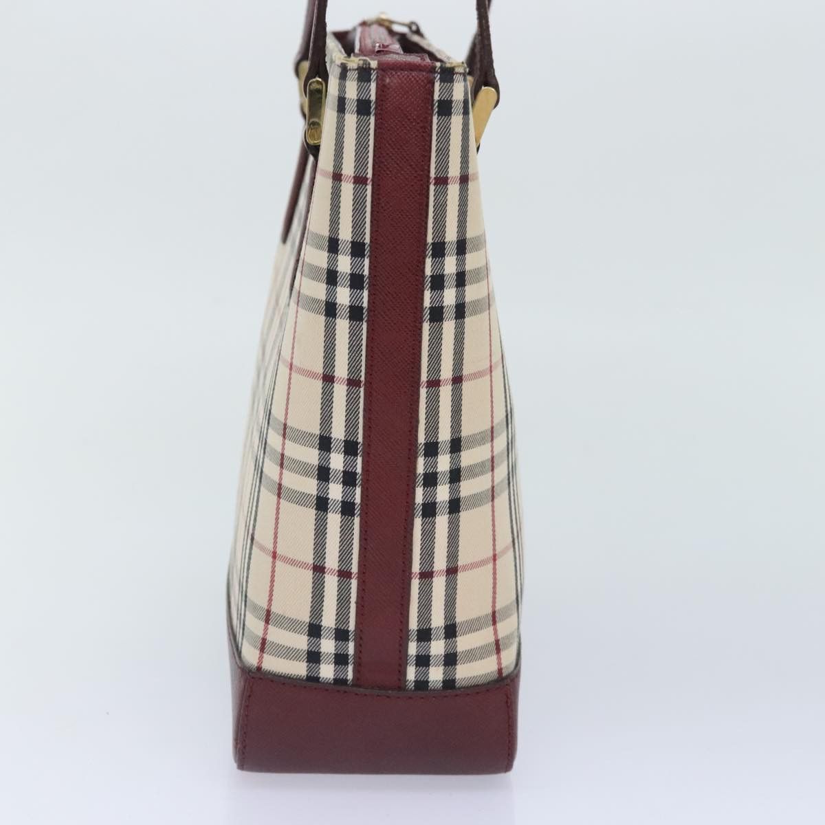 Burberry Nova Check Beige Canvas Tote Bag (Pre-Owned) Size ONE SIZE - 4 Thumbnail