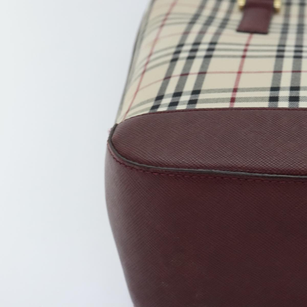 Burberry Nova Check Beige Canvas Tote Bag (Pre-Owned) Size ONE SIZE - 7 Thumbnail