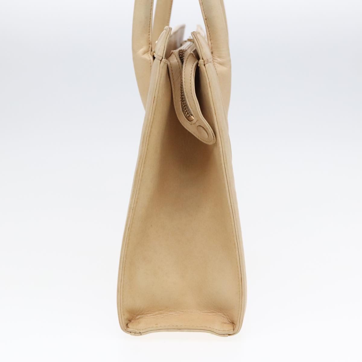 Chanel V-Stich Beige Leather Handbag (Pre-Owned) Size ONE SIZE - 3 Thumbnail