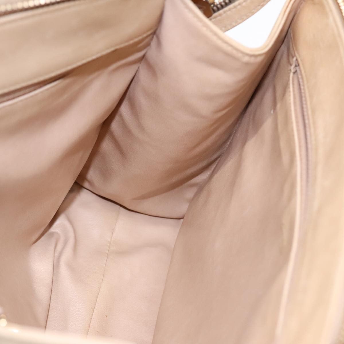 Chanel V-Stich Beige Leather Handbag (Pre-Owned) Size ONE SIZE - 16 Thumbnail