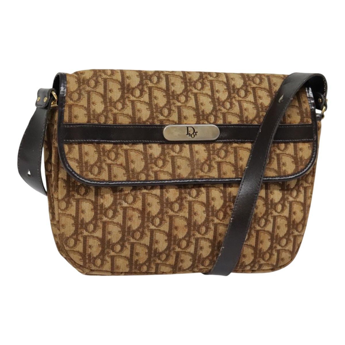 Dior Brown Canvas Shoulder Bag (Pre-Owned) Size ONE SIZE - 19 Thumbnail
