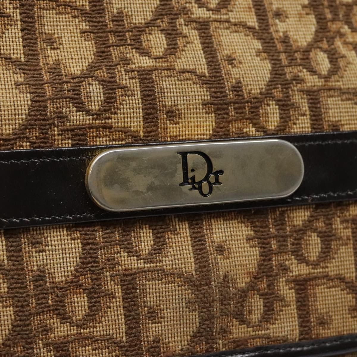 Dior Brown Canvas Shoulder Bag (Pre-Owned) Size ONE SIZE - 10 Thumbnail