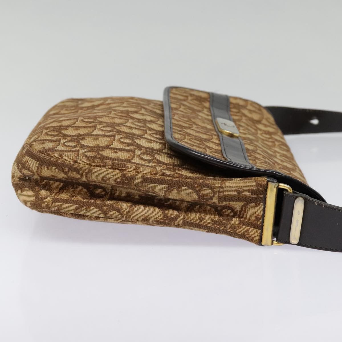 Dior Brown Canvas Shoulder Bag (Pre-Owned) Size ONE SIZE - 4 Thumbnail