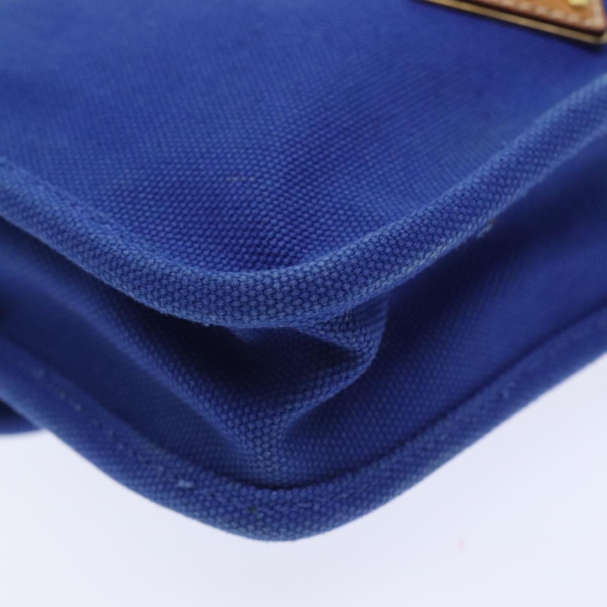Prada Blue Canvas Shoulder Bag (Pre-Owned) Size ONE SIZE - 6 Thumbnail