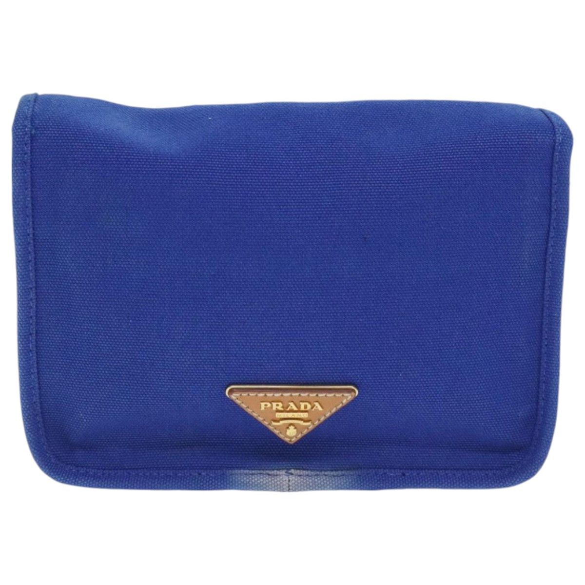 Prada Blue Canvas Shoulder Bag (Pre-Owned) Size ONE SIZE - 2 Thumbnail