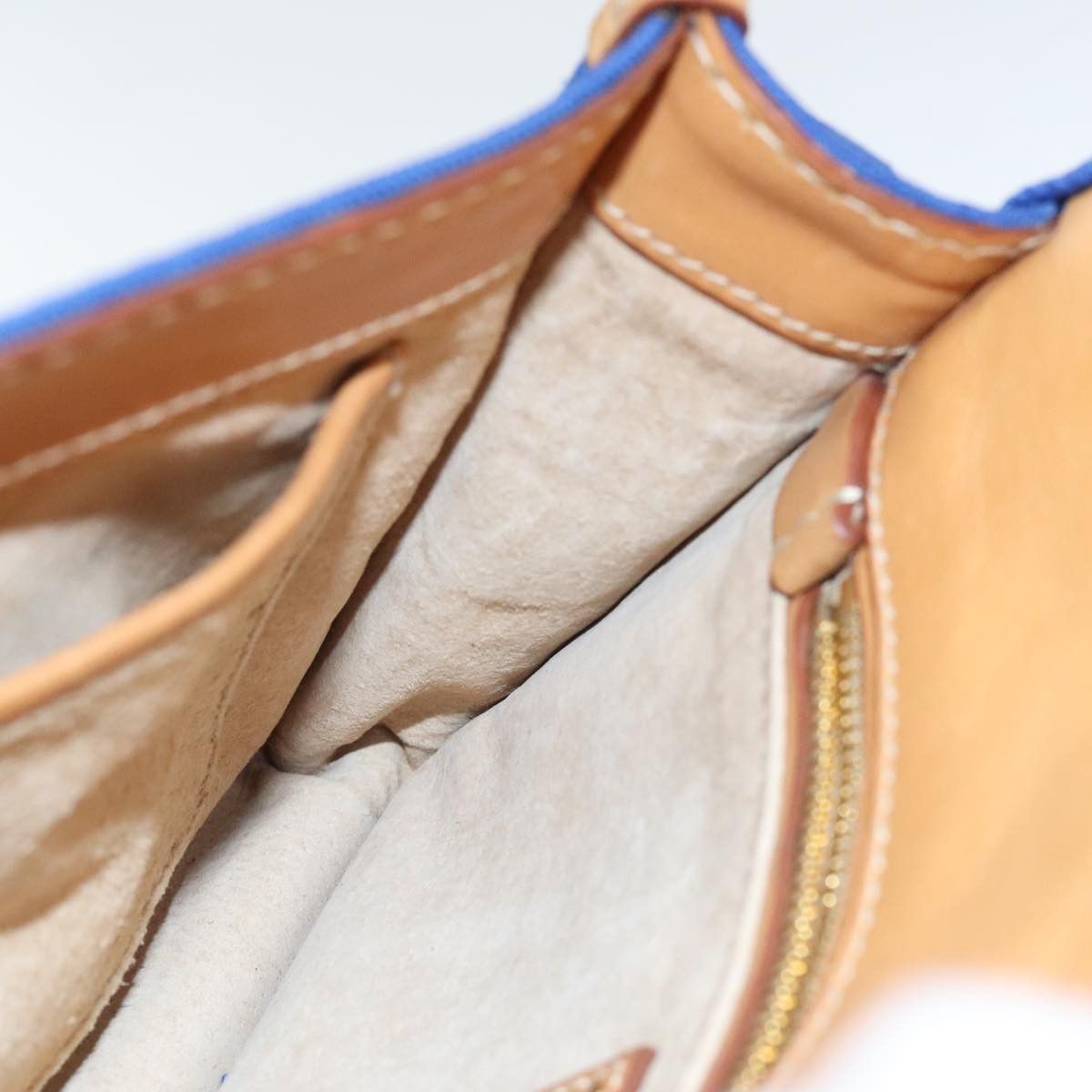 Prada Blue Canvas Shoulder Bag (Pre-Owned) Size ONE SIZE - 20 Thumbnail