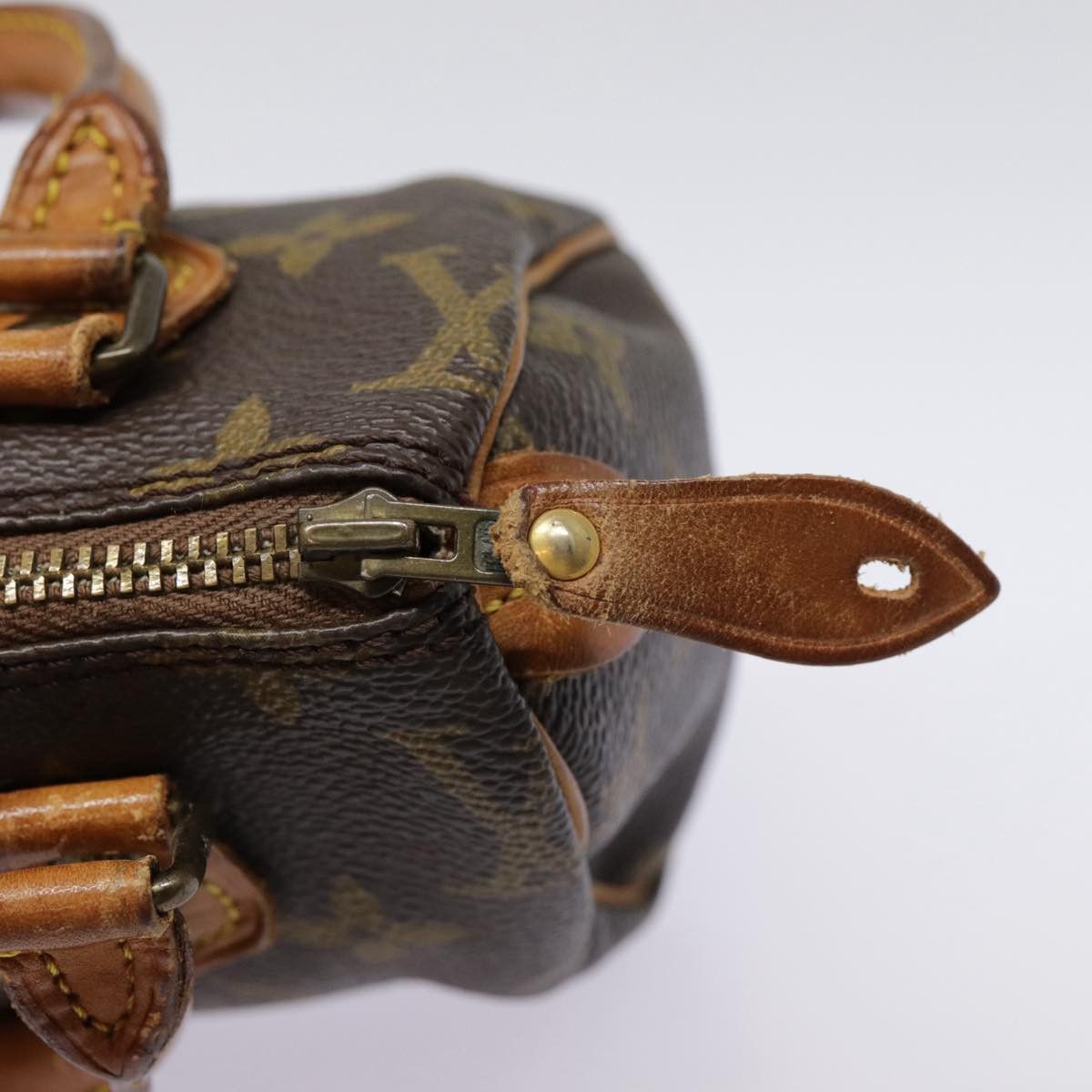 Louis Vuitton Mini Speedy Blue Canvas Handbag (Pre-Owned) Size ONE SIZE - 12 Thumbnail
