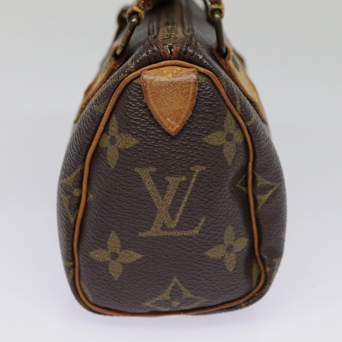 Louis Vuitton Mini Speedy Blue Canvas Handbag (Pre-Owned) Size ONE SIZE - 4 Thumbnail