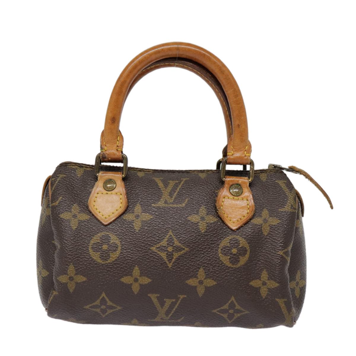 Louis Vuitton Mini Speedy Blue Canvas Handbag (Pre-Owned) Size ONE SIZE - 2 Thumbnail
