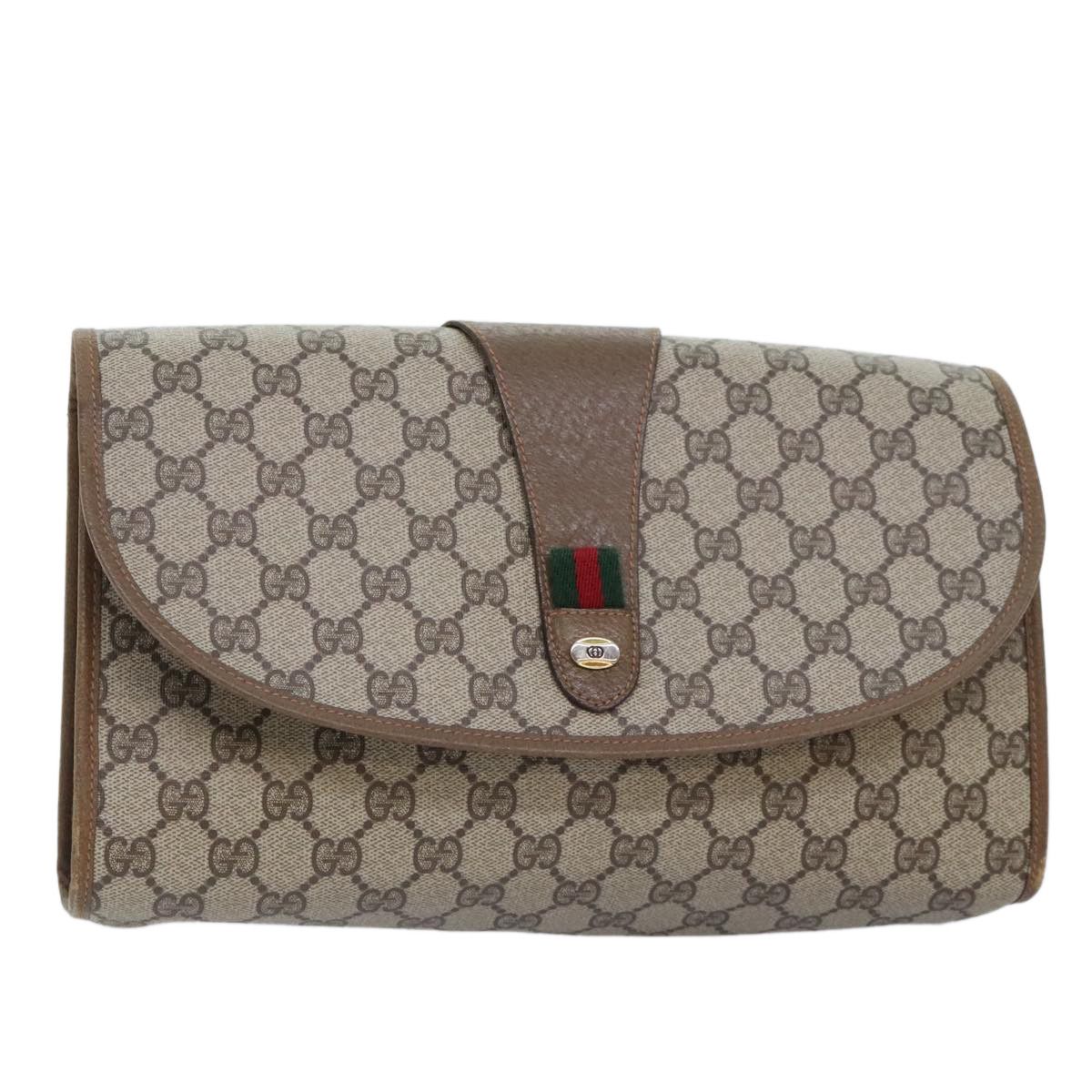 Gucci Ophidia Beige Canvas Clutch Bag (Pre-Owned) Size ONE SIZE - 16 Thumbnail