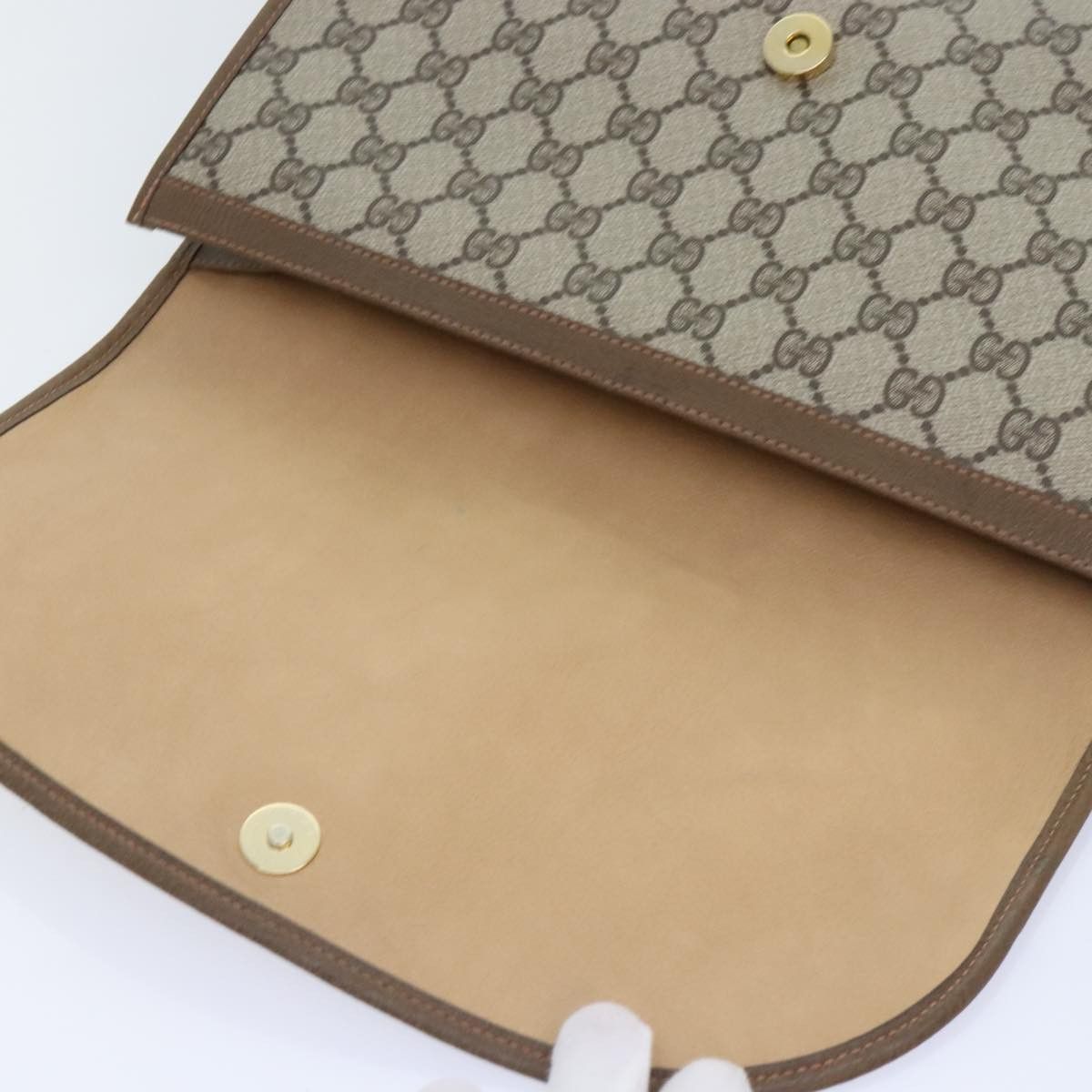 Gucci Ophidia Beige Canvas Clutch Bag (Pre-Owned) Size ONE SIZE - 17 Thumbnail