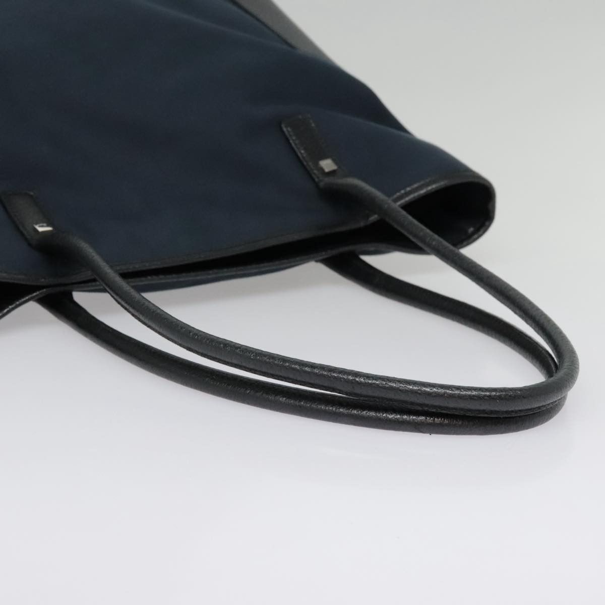 Salvatore Ferragamo Navy Canvas Tote Bag (Pre-Owned) Size ONE SIZE - 7 Thumbnail