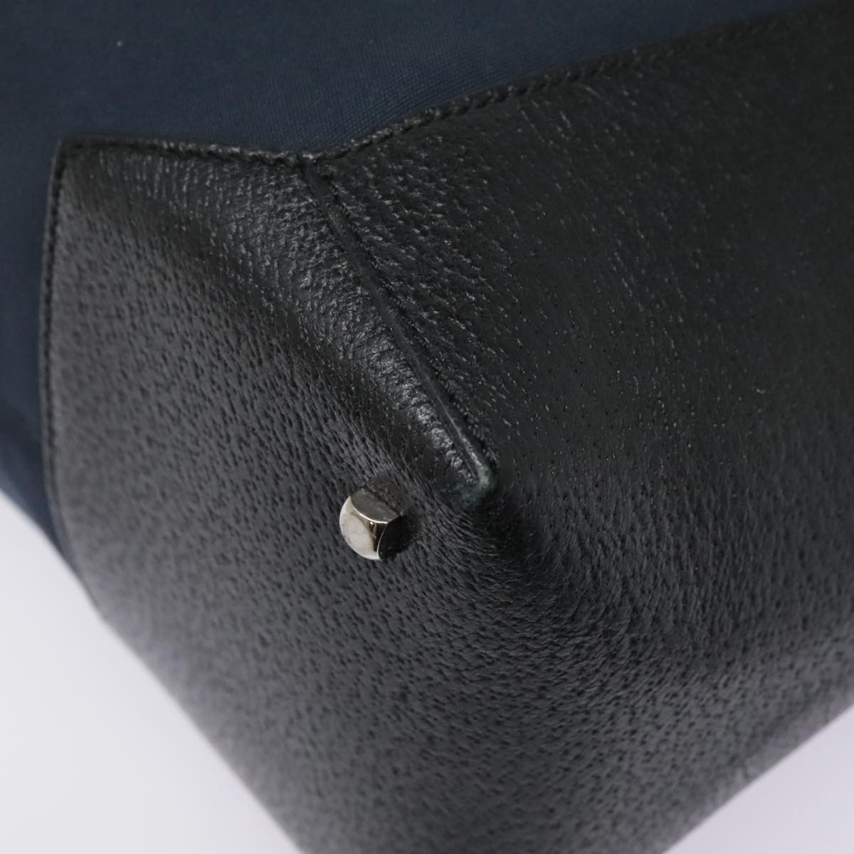 Salvatore Ferragamo Navy Canvas Tote Bag (Pre-Owned) Size ONE SIZE - 11 Thumbnail