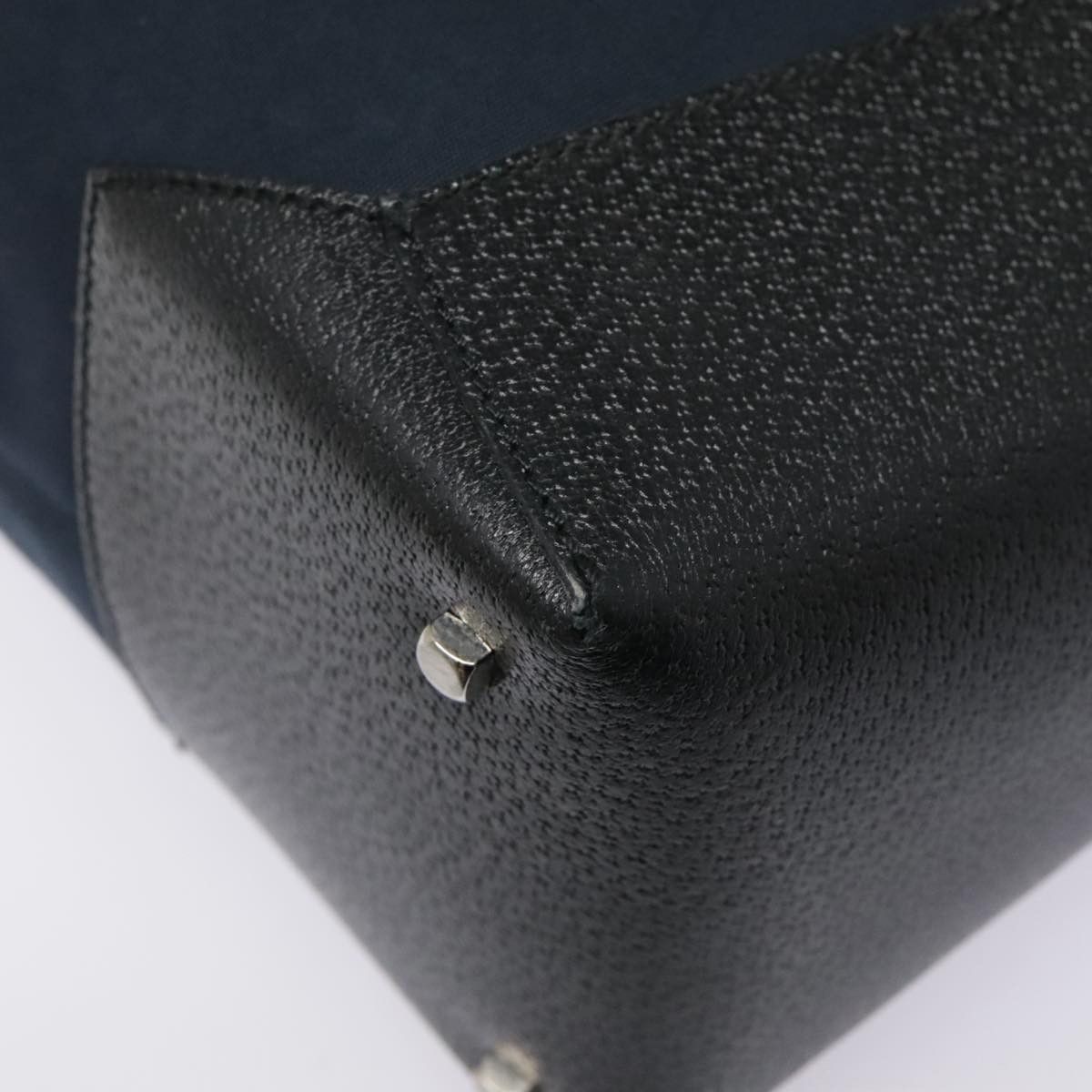 Salvatore Ferragamo Navy Canvas Tote Bag (Pre-Owned) Size ONE SIZE - 13 Thumbnail