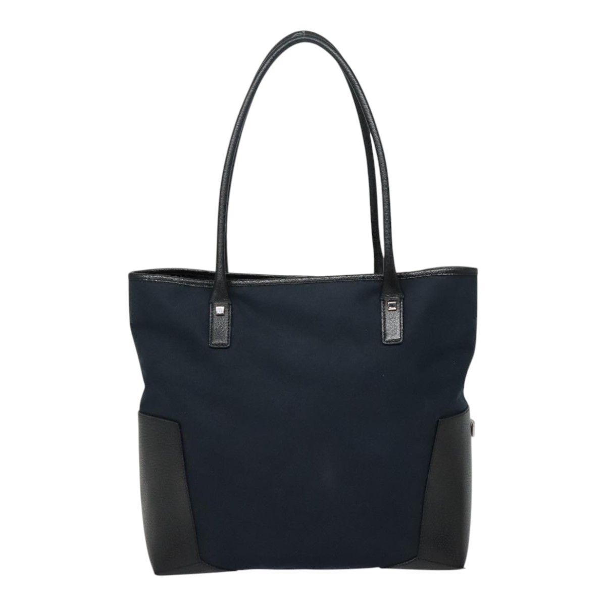 Salvatore Ferragamo Navy Canvas Tote Bag (Pre-Owned) Size ONE SIZE - 3 Thumbnail