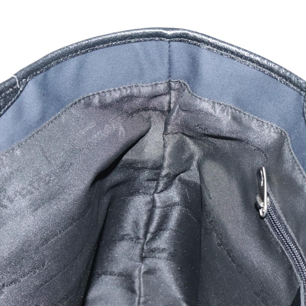 Salvatore Ferragamo Navy Canvas Tote Bag (Pre-Owned) Size ONE SIZE - 19 Thumbnail