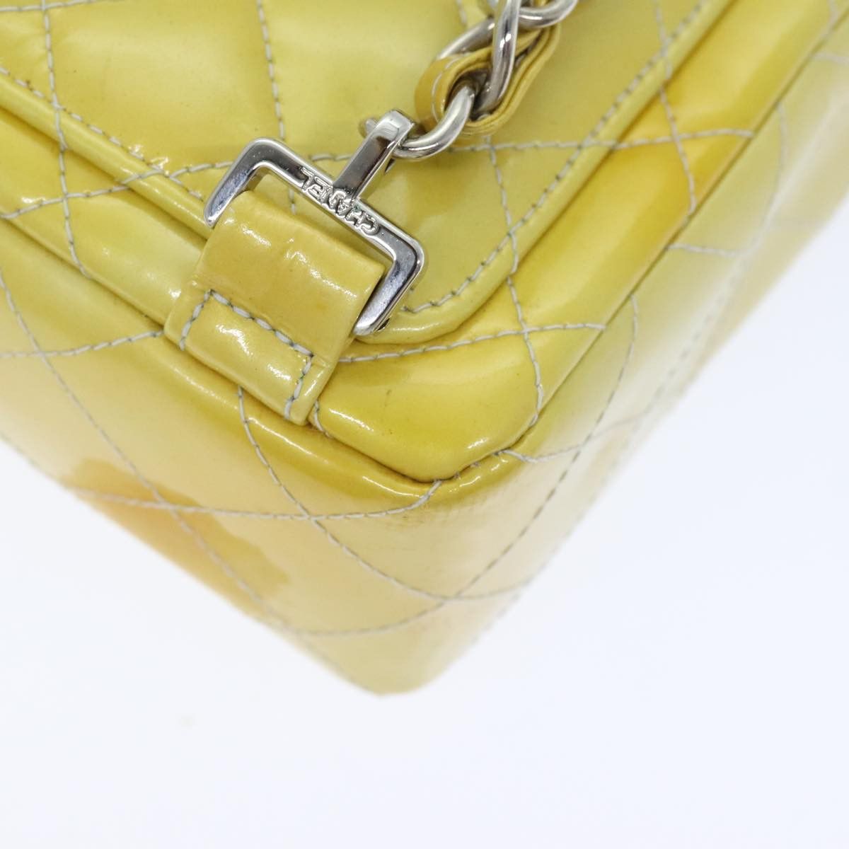 Chanel Timeless Yellow Patent Leather Backpack Bag (Pre-Owned) Size ONE SIZE - 7 Thumbnail