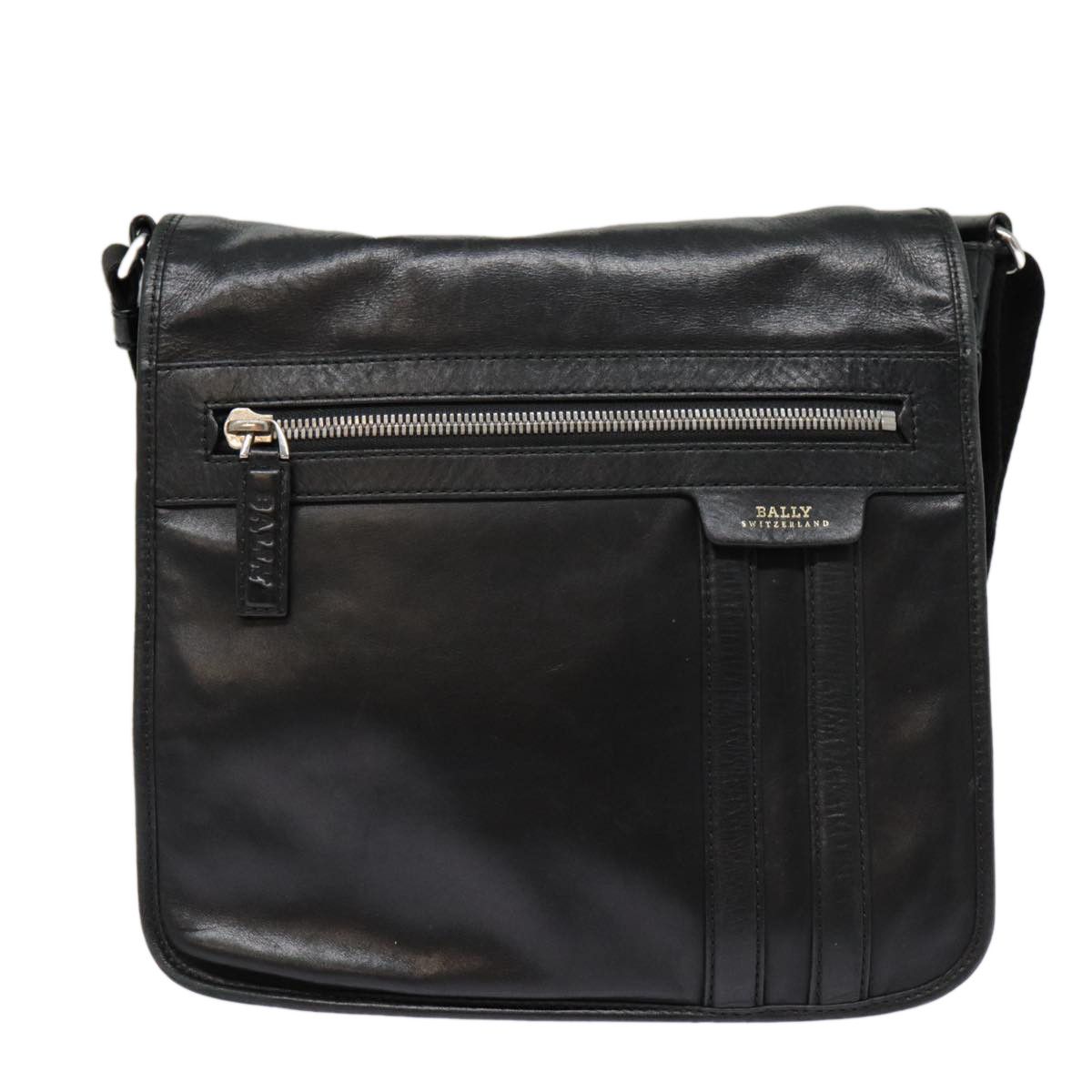 Bally Black Leather Shoulder Bag (Pre-Owned) Size ONE SIZE - 12 Thumbnail