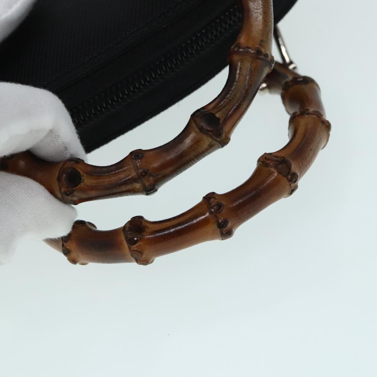 Gucci Bamboo Black Synthetic Handbag (Pre-Owned) Size ONE SIZE - 5 Thumbnail