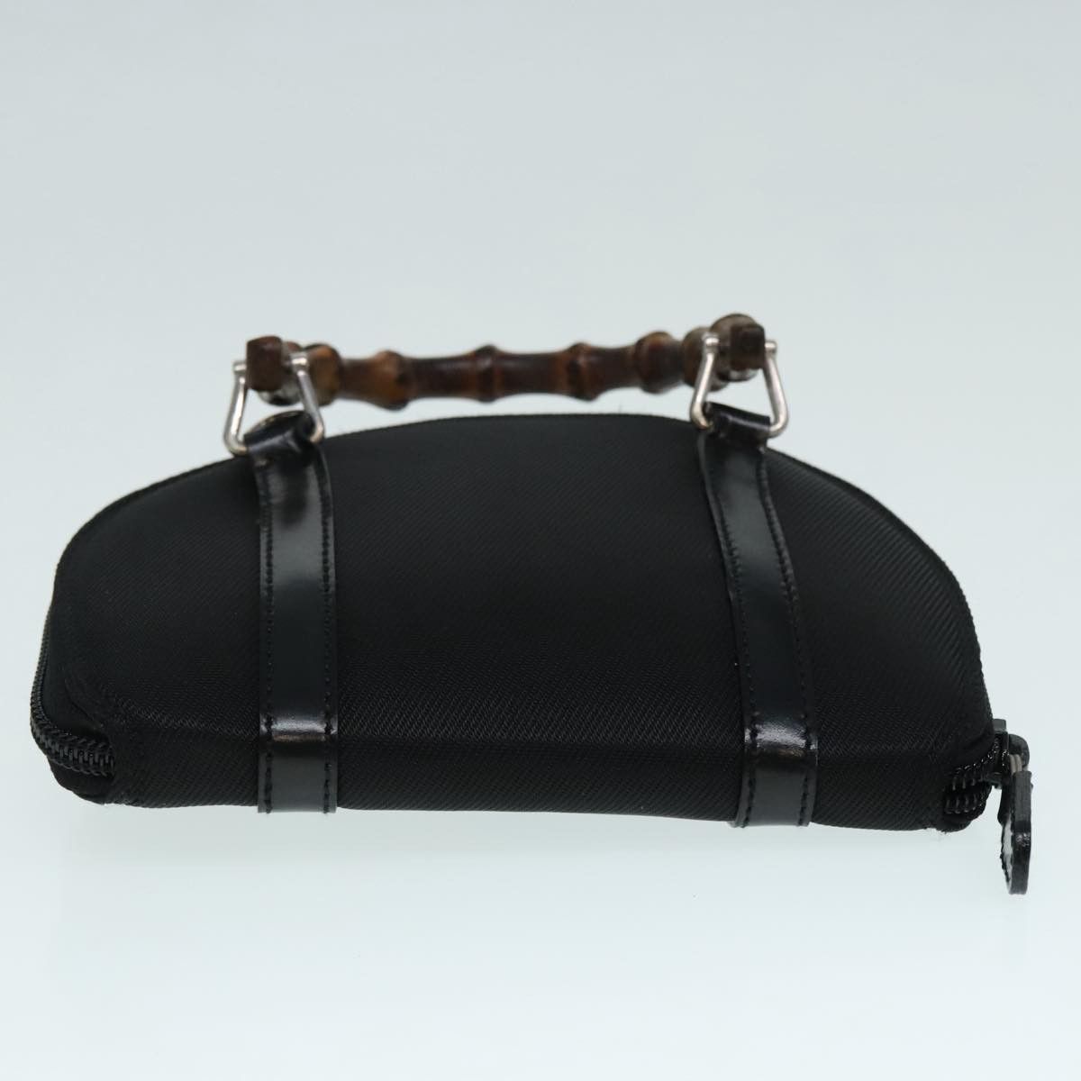 Gucci Bamboo Black Synthetic Handbag (Pre-Owned) Size ONE SIZE - 18 Thumbnail
