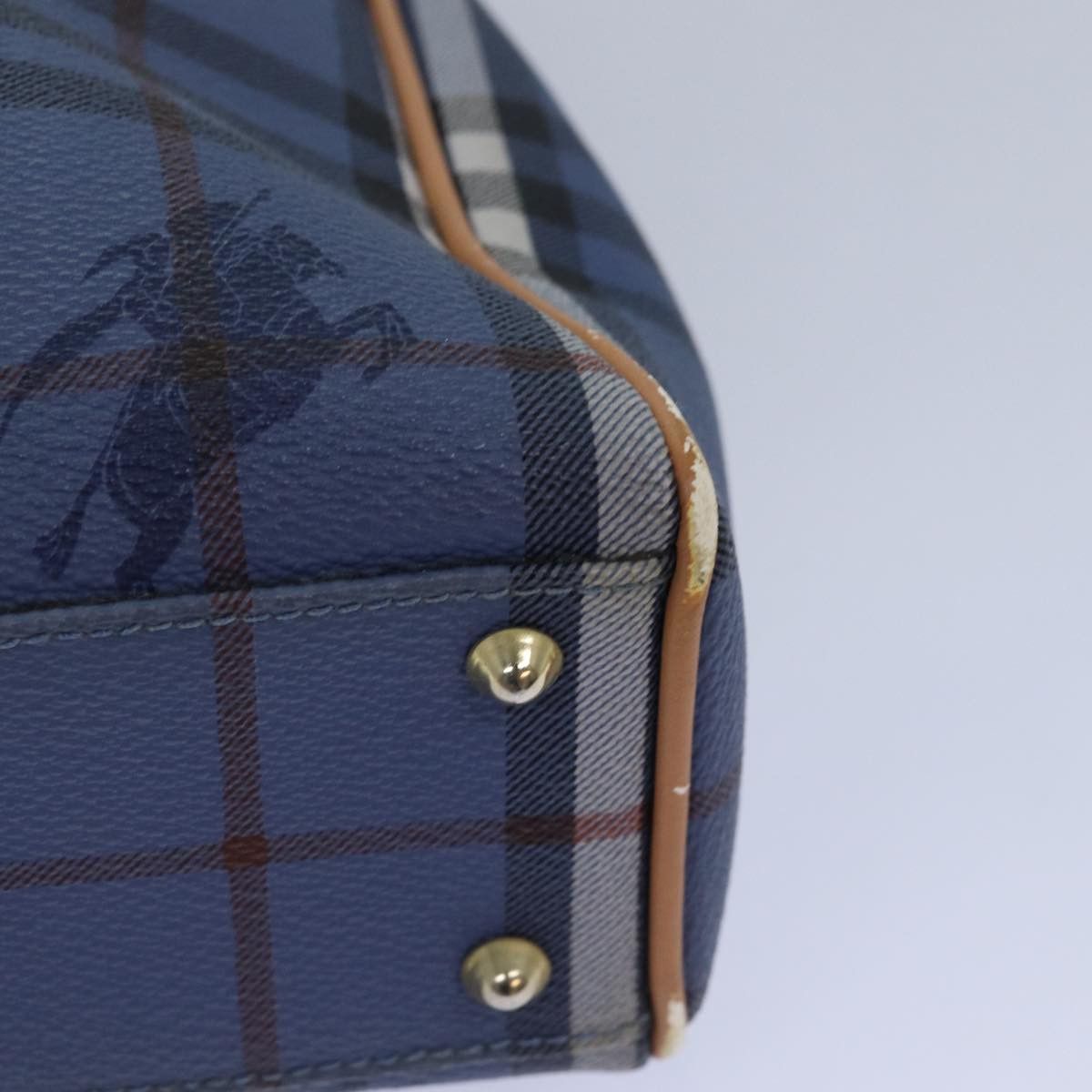Burberry Nova Check Blue Canvas Tote Bag (Pre-Owned) Size ONE SIZE - 9 Thumbnail