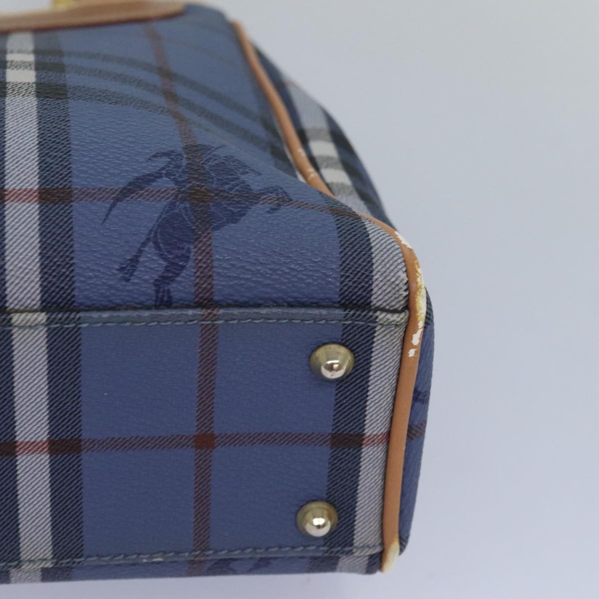 Burberry Nova Check Blue Canvas Tote Bag (Pre-Owned) Size ONE SIZE - 16 Thumbnail