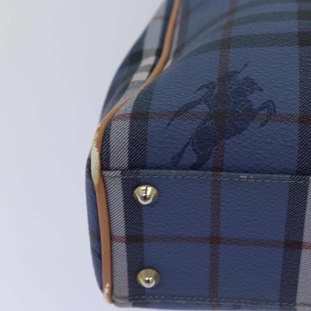 Burberry Nova Check Blue Canvas Tote Bag (Pre-Owned) Size ONE SIZE - 17 Thumbnail