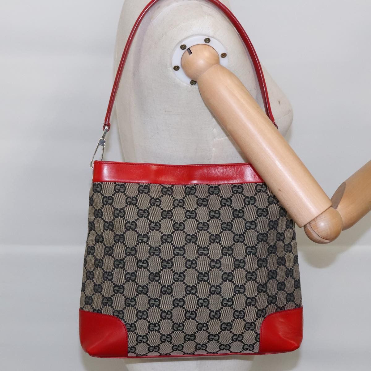 Gucci Beige Canvas Shoulder Bag (Pre-Owned) Size ONE SIZE - 14 Thumbnail