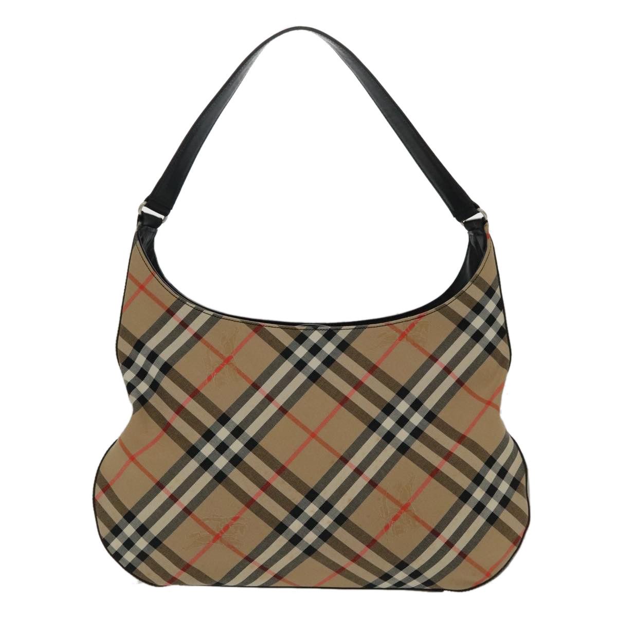 Burberry Nova Check Beige Canvas Shoulder Bag (Pre-Owned) Size ONE SIZE - 2 Thumbnail