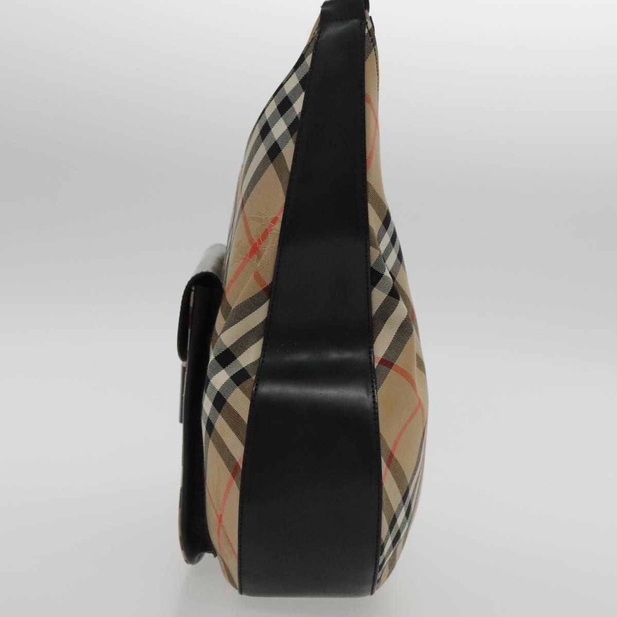 Burberry Nova Check Beige Canvas Shoulder Bag (Pre-Owned) Size ONE SIZE - 4 Thumbnail