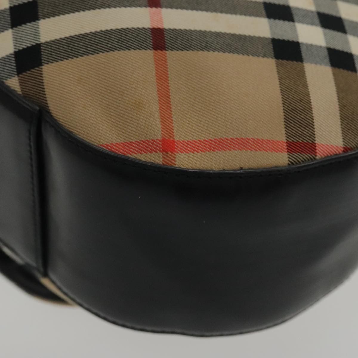 Burberry Nova Check Beige Canvas Shoulder Bag (Pre-Owned) Size ONE SIZE - 10 Thumbnail