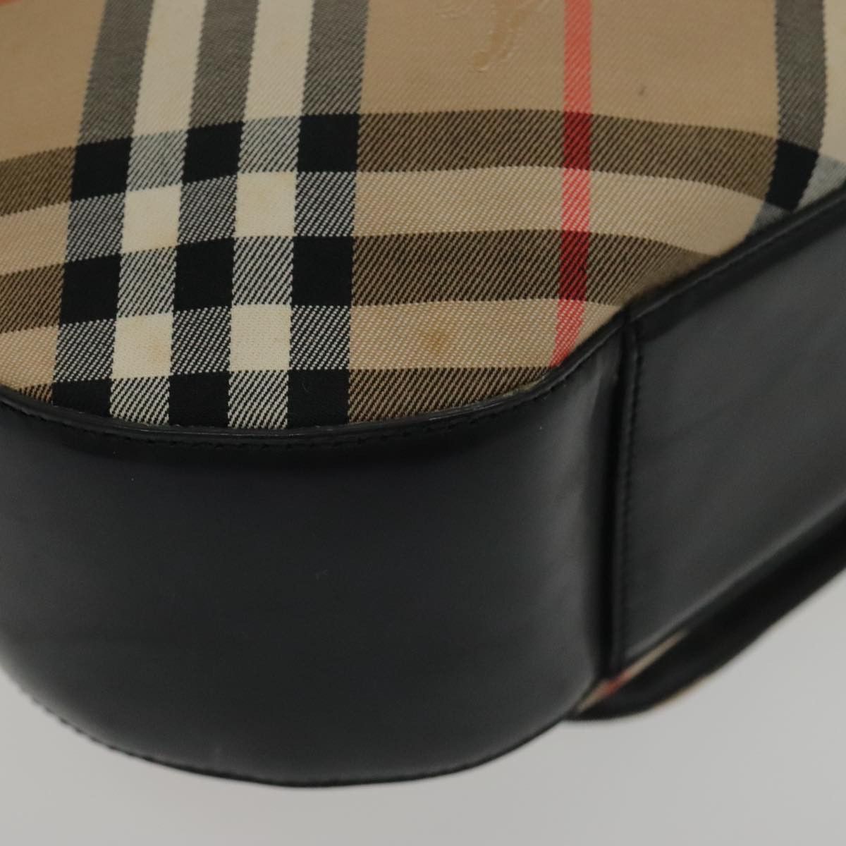 Burberry Nova Check Beige Canvas Shoulder Bag (Pre-Owned) Size ONE SIZE - 9 Thumbnail