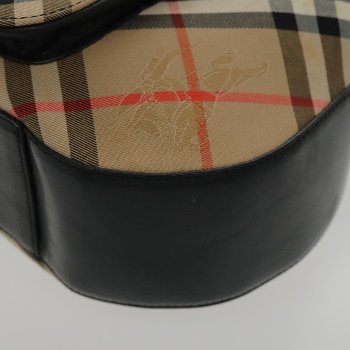 Burberry Nova Check Beige Canvas Shoulder Bag (Pre-Owned) Size ONE SIZE - 8 Thumbnail