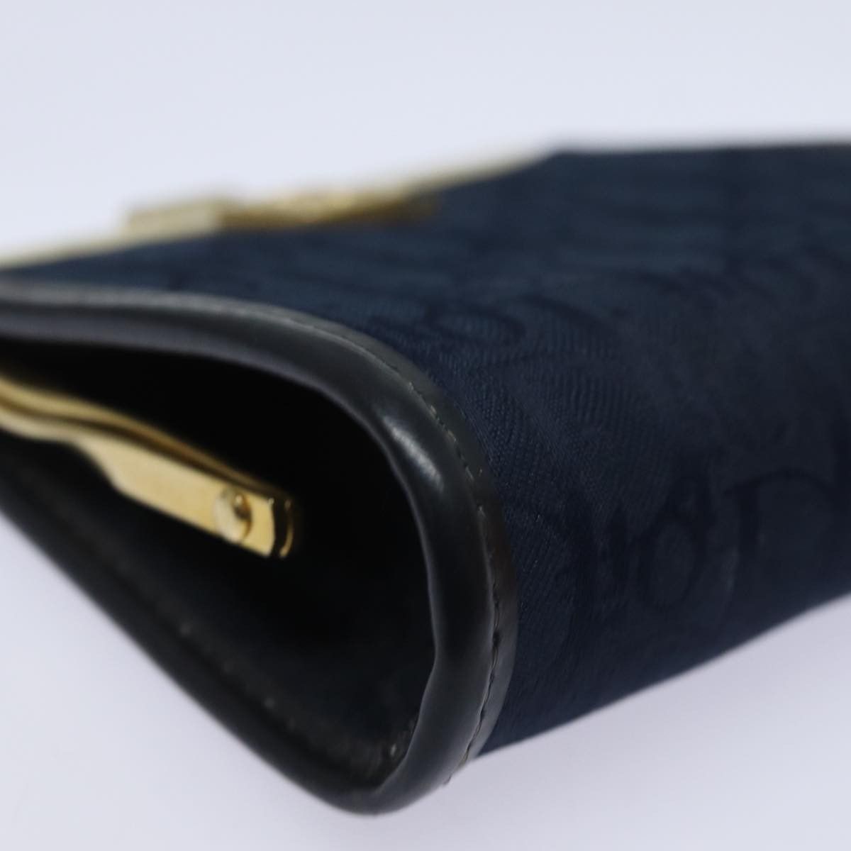 Dior Trotter Navy Canvas Wallet (Pre-Owned) Size ONE SIZE - 9 Thumbnail