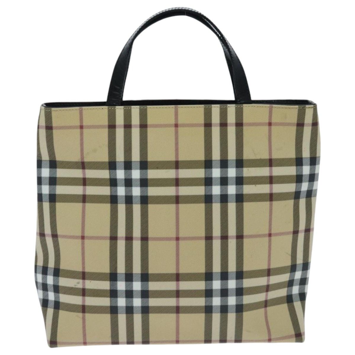 Burberry House Check Beige Canvas Handbag (Pre-Owned) Size ONE SIZE - 2 Thumbnail