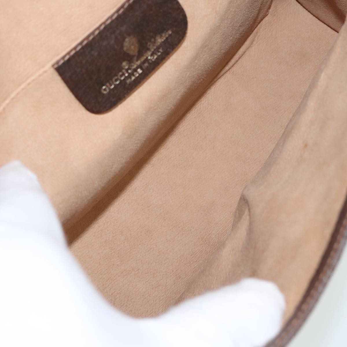 Gucci Sherry Beige Canvas Clutch Bag (Pre-Owned) Size ONE SIZE - 7 Thumbnail